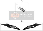 77408098100, Decal Rearpart 250 XCF-W    12, KTM, 0