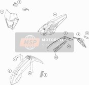 79708013000AB, Tail Section Exc, KTM, 1