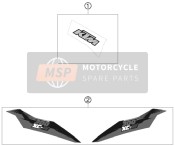 54808198100, Decal Rear Part 300 XC-W  2013, KTM, 0