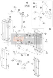 77535026033, Kühlerschl. Kpl. M. Therm. '12, KTM, 0