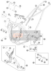 7750300110033, Telaio Nero 350 EXC-F, KTM, 0