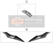77508098300, Decal Rear Part 350 EXC-F   13, KTM, 0