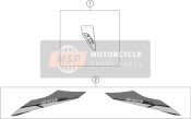 77508098600, DECAL-SET Tail 350 EXC-F 14, KTM, 0