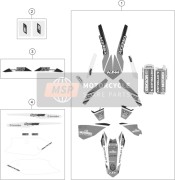 78108296400, Decal Rear Part 350 EXC-F 15, KTM, 0