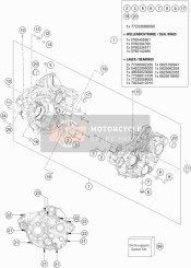 79230099100, Dichtungssatz Motor 350SXF/XCF, KTM, 0