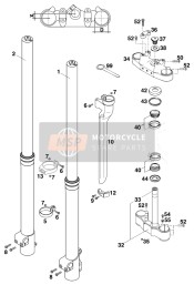 Forcella anteriore, Triplo morsetto