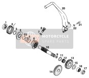 58033023200, Ratchet Gear 24-T, KTM, 0