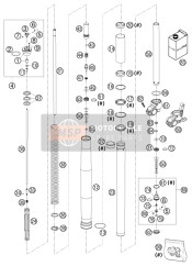 Forcella anteriore smontata