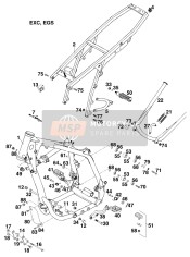 49003350000, Pedana Post. Dx Cpl., KTM, 1