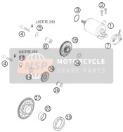 H25015301, Free Wheel Clutch Mechanism 97, KTM, 1