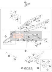 78104030144, Forcellone Pds 12, KTM, 0