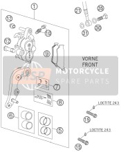 Étrier de frein avant