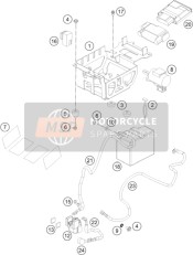 76411059050, Battery Cable, KTM, 0