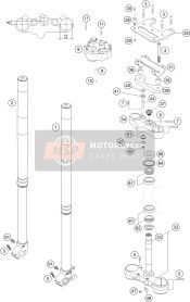 Forcella anteriore, Triplo morsetto