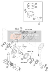 59030018600, Krukas 525 Sx 2006, KTM, 0