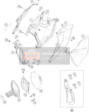7900600400028H, Airboxcover Right 17, KTM, 0