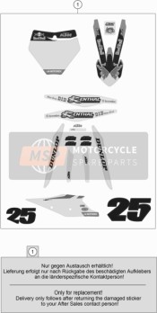 79508099000, Stickers Kit 450 Fabriek Edition, KTM, 0