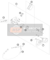 Bremssattel hinten