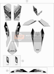78108196600, Decal Rear Part 500 Exc Sd  15, KTM, 0