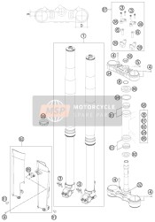 Forcella anteriore, Triplo morsetto