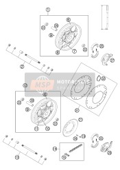 45010030000, Supporting Plate Cpl. Rear, KTM, 0