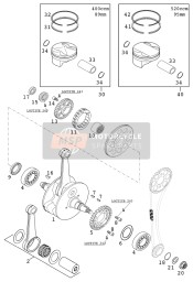 Vilebrequin, Piston