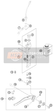 Commande de frein arrière