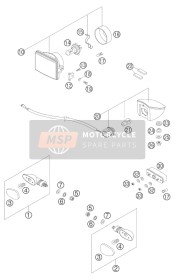 5841402500030, Flasher Cpl.Front L/s Rear R/s, KTM, 1