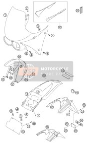 60012080100, Side Reflector Yellow ''Cev'', KTM, 2