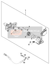 Bremssattel hinten