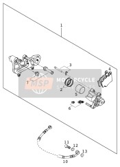 Bremssattel hinten