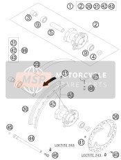 00050000912, Spoke Kit Front ''14'', KTM, 0
