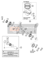 Vilebrequin, Piston