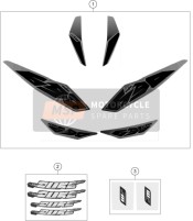 76008099300, Decal Kit 690 Duke Black 15, KTM, 0