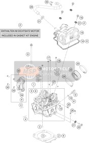 76030084100, Motor Uitlaat Cylinderhead, KTM, 0