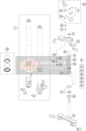 Forcella anteriore, Triplo morsetto