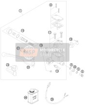 76513012000, Tubo Freno Ant. 1265 mm., KTM, 1