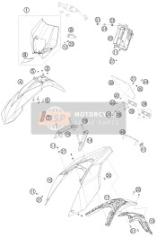 7800802200004, Brake Hose Guide Orange 08, KTM, 0