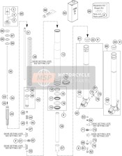 Forcella anteriore smontata