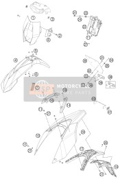 7650801300028, Rear Part White, KTM, 1