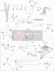 64111060033, Direct Current Horn Complete, KTM, 1