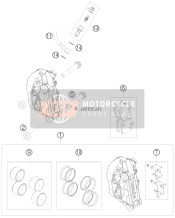 76513112000, Bremsleitung Vorne 1255mm, KTM, 1