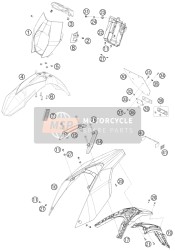 7730821000004, Spatbord Voorkant Smr 08, KTM, 1