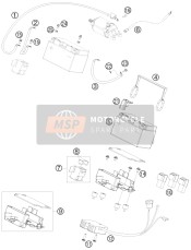 75011056000, Piastra Fissaggio Batteria, KTM, 0