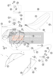 75007040080, Seat Cover Low, KTM, 0