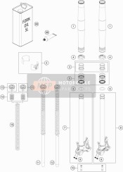 RP10017, Kit Di Revisione 43mm, KTM, 1