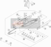 77704034000, Ondersteuning F. As Keering Ring 16, KTM, 1