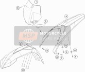 4710801303328B, Rear Part With Decal Sx 17, KTM, 0