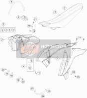 4710805400028B, Spoiler Set 85SX 2016, KTM, 0