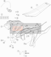 47208054000EBA, Set Di Spoiler 85SX 2018 Con Grafiche, KTM, 0